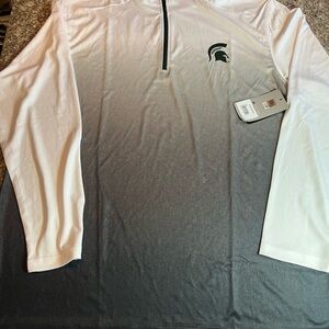 NWT Colosseum Michigan State Spartans 1/4 Zip Size XL (Minor Defects)